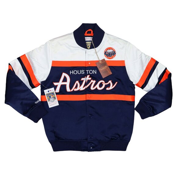 Mitchell & Ness Other - Houston Astros Mitchell & Ness Snap-Front MLB Special Satin Men's Jacket NWT